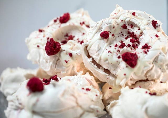 Raspberry Rosewater Meringue